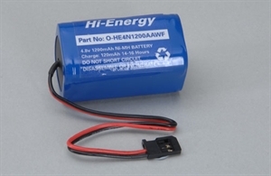 O-HE4N1200AAWF 4.8V 1200mAh Ni-MH Rx Pk Square